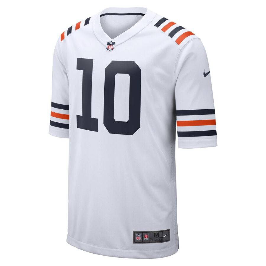 Men's Chicago Bears Mitchell Trubisky Nike White Alternate Classic Game Jersey