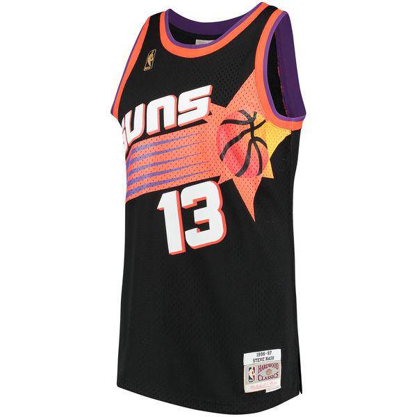 Men's Phoenix Suns Steve Nash Mitchell & Ness Black 1996-97 Hardwood Classics Swingman Jersey