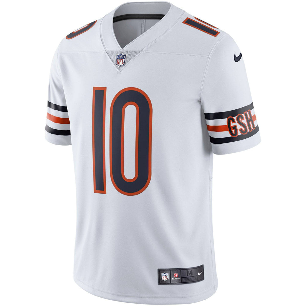 Men's Chicago Bears Mitchell Trubisky Nike White Vapor Untouchable Limited Jersey