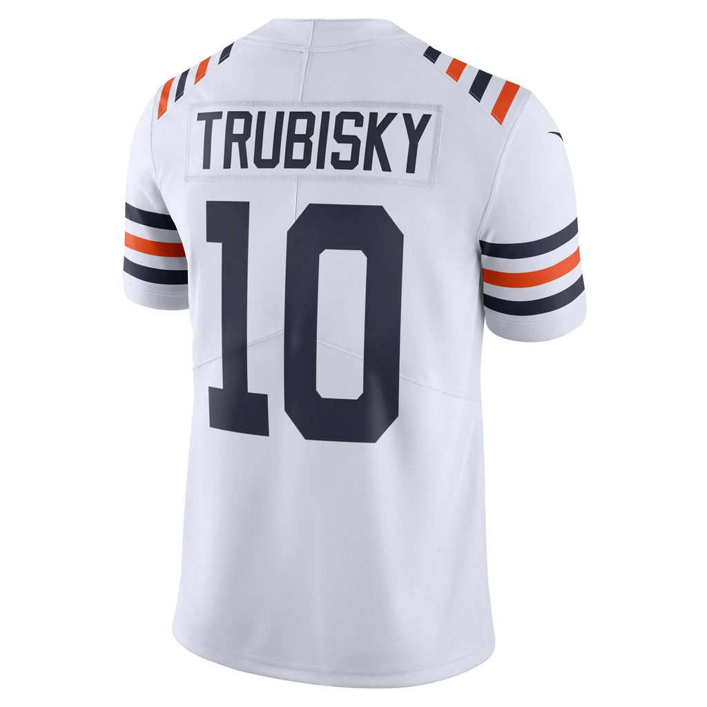 Men's Chicago Bears Mitchell Trubisky Nike White Alternate Classic Vapor Limited Jersey