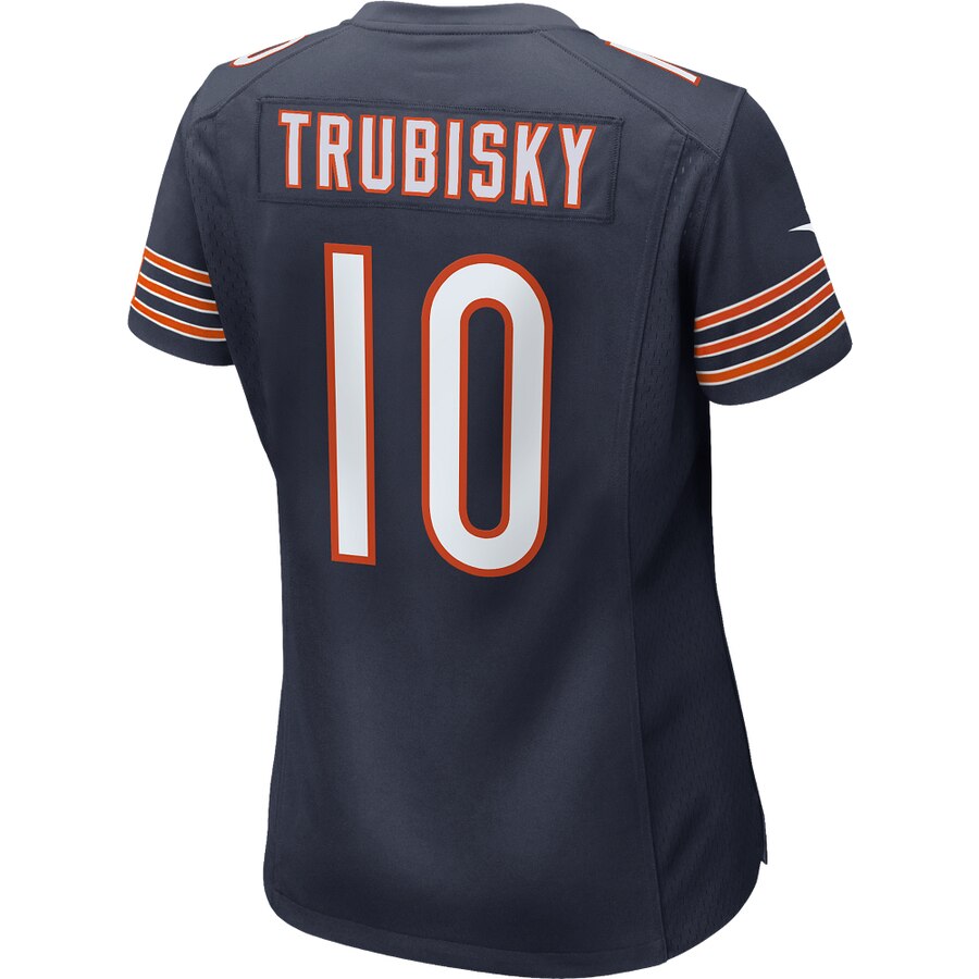 Women's Chicago Bears Mitchell Trubisky Nike Navy 100th Season Game Jersey