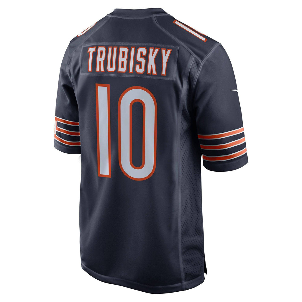 Men's Chicago Bears Mitchell Trubisky Nike Navy Game Jersey