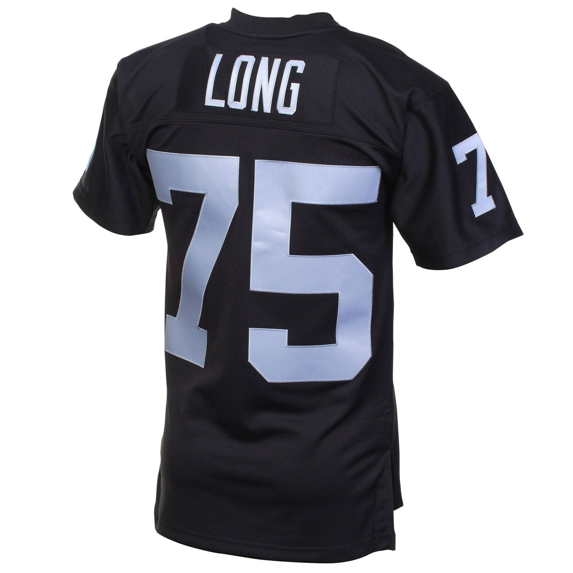 Mens Las Vegas Raiders Howie Long Mitchell & Ness Black Retired Player Vintage Replica Jersey