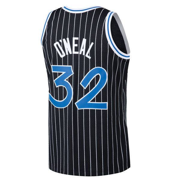 Men's Shaquille O'Neal Orlando Magic 1994-95 Black Swingman Replica Jersey By Mitchell & Ness