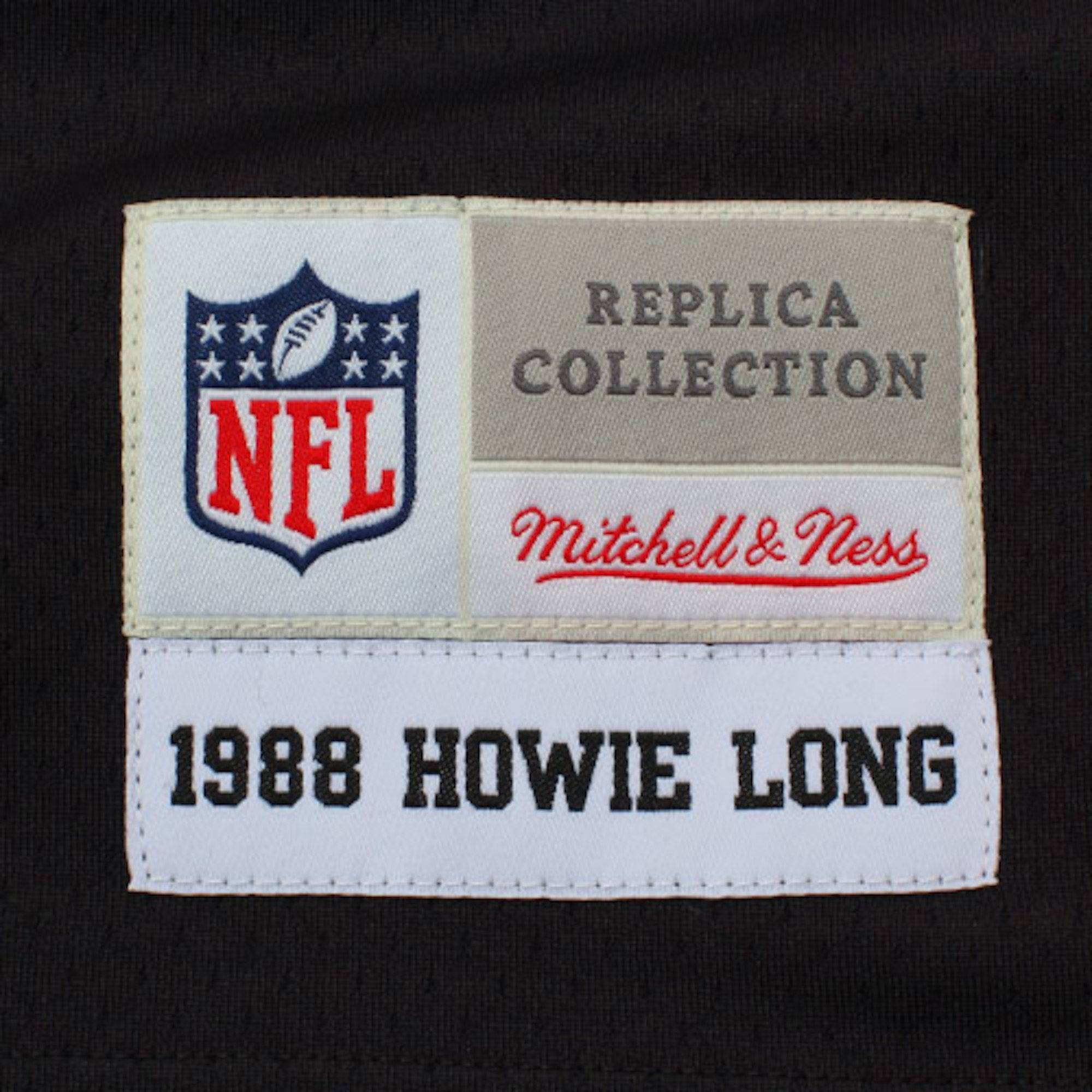 Mens Las Vegas Raiders Howie Long Mitchell & Ness Black Retired Player Vintage Replica Jersey
