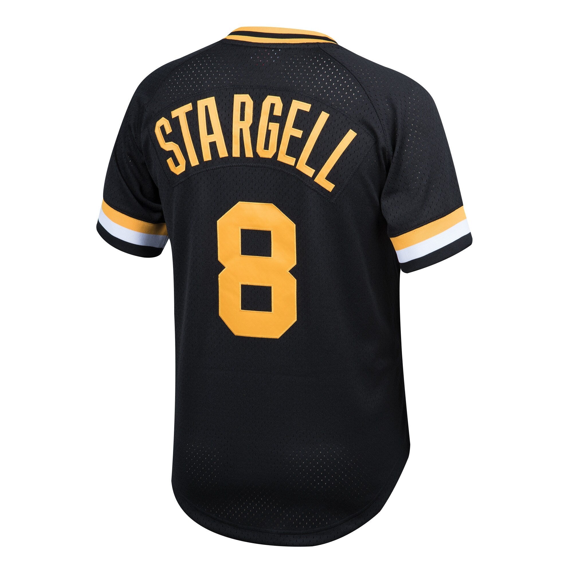 Youth Pittsburgh Pirates Willie Stargell & Ness Black Cooperstown Collection Mesh Batting Practice Jersey