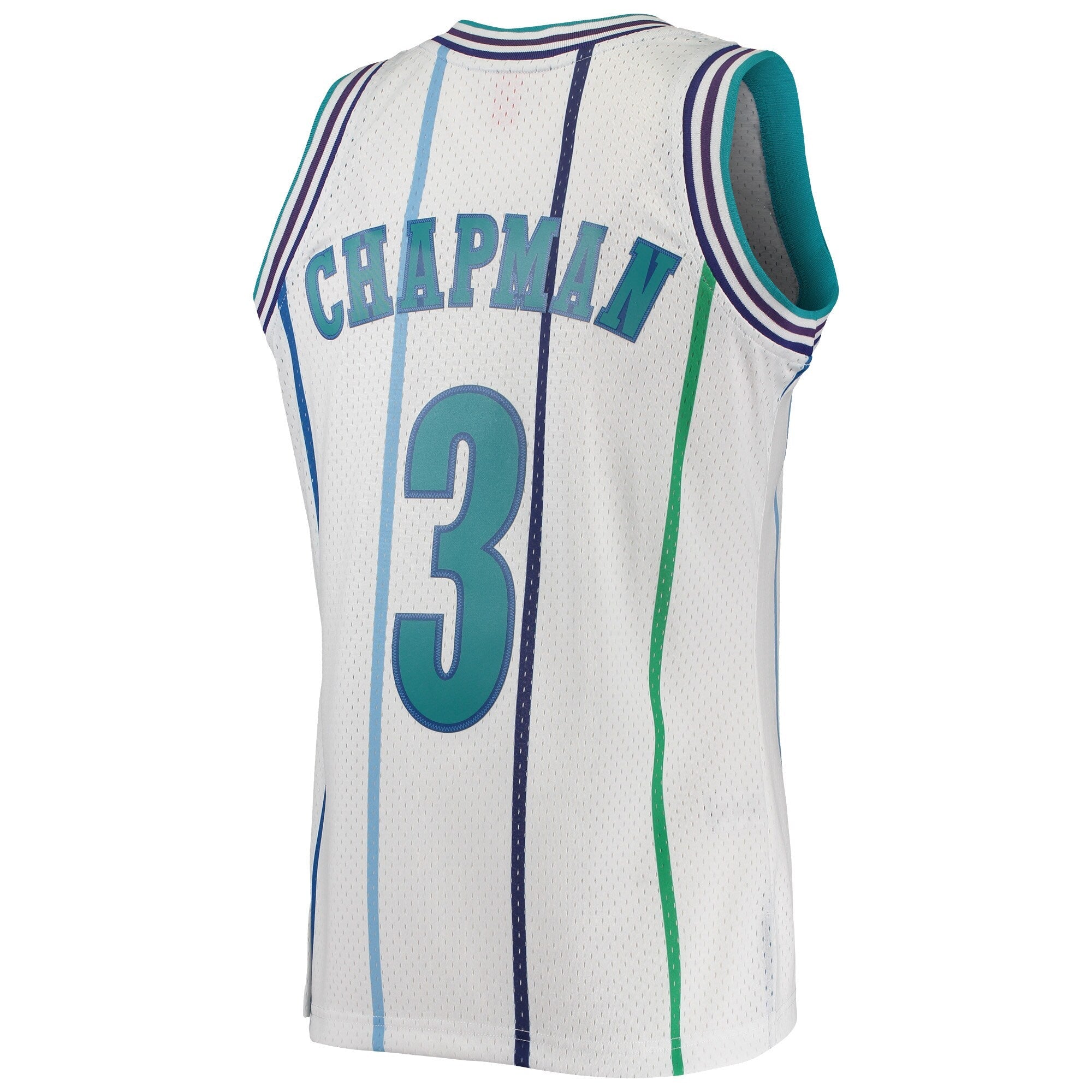 Men's Rex Chapman Charlotte Hornets 1988-89 White Swingman Replica Jersey By Mitchell & Ness