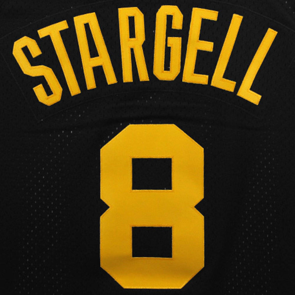 Men's Pittsburgh Pirates Willie Stargell Mitchell & Ness Black 1982 Authentic Cooperstown Collection Mesh Batting Practice Jersey