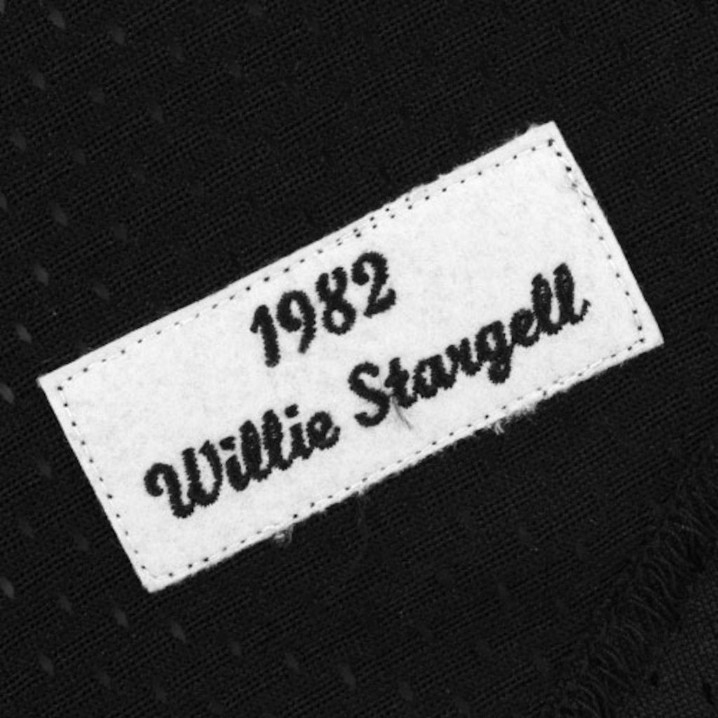 Men's Pittsburgh Pirates Willie Stargell Mitchell & Ness Black 1982 Authentic Cooperstown Collection Mesh Batting Practice Jersey