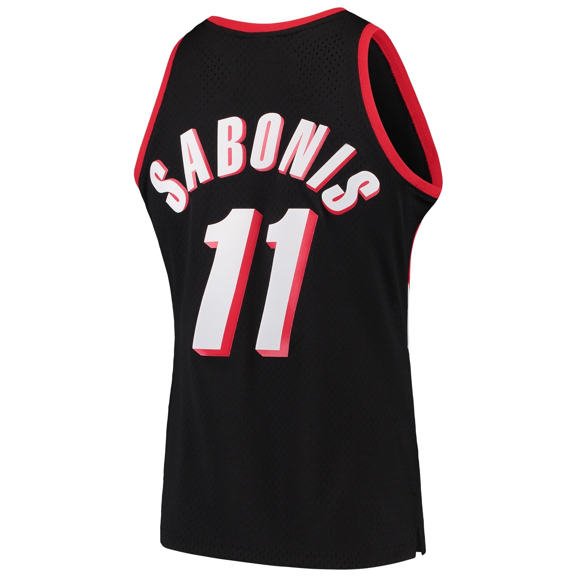 Men's Arvydas Sabonis Portland Trail Blazers Mitchell & Ness Hardwood Classics Swingman Jersey - Black