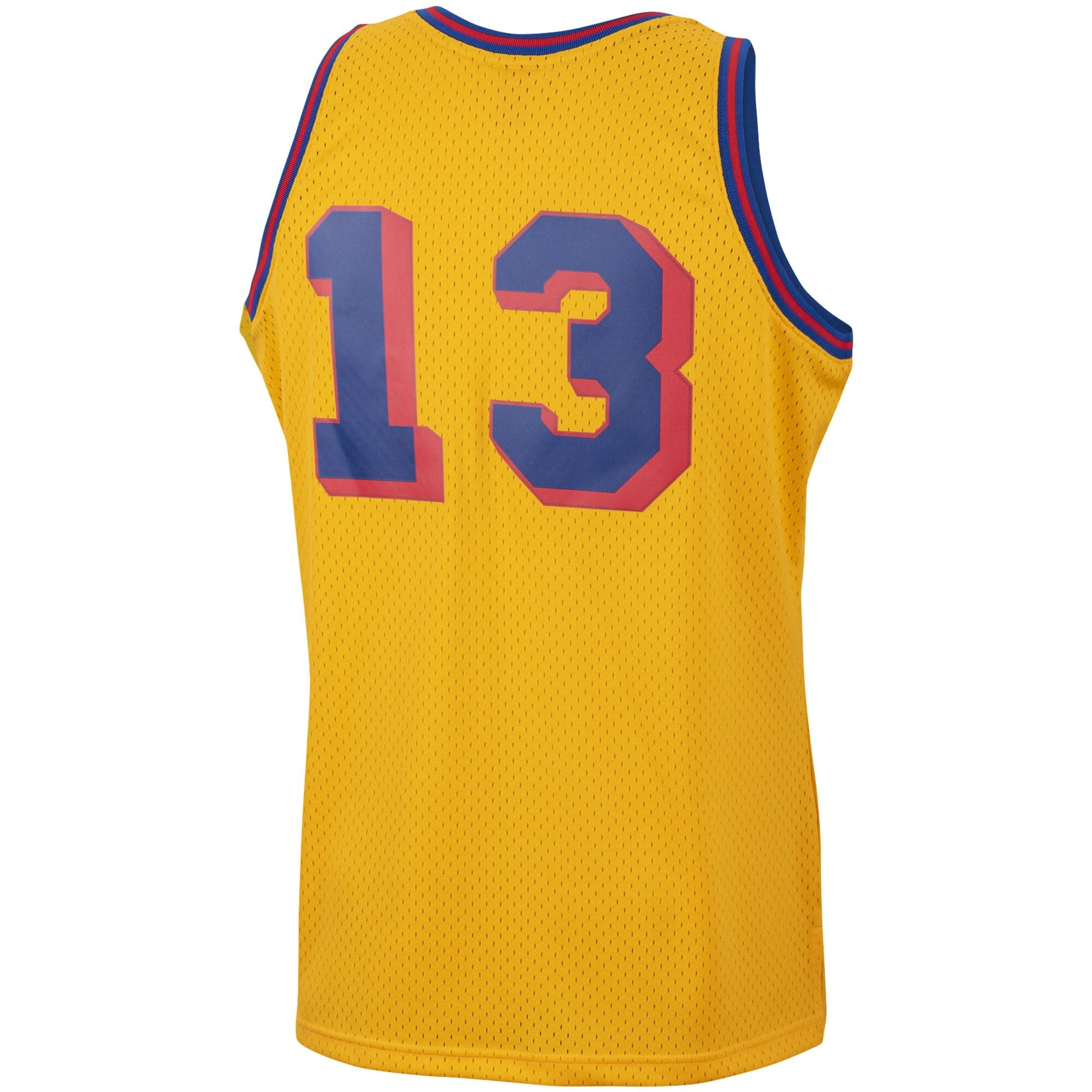 Men's Mitchell & Ness Wilt Chamberlain San Francisco Warriors Gold 1962-63 Hardwood Classics Swingman Jersey