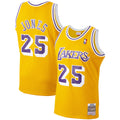 Men's Eddie Jones Los Angeles Lakers Mitchell & Ness 1994-95 Hardwood Classics Swingman Player Jersey - Gold