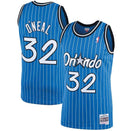 Men's Shaquille O'Neal Orlando Magic 1994-95 Blue Swingman Replica Jersey By Mitchell & Ness